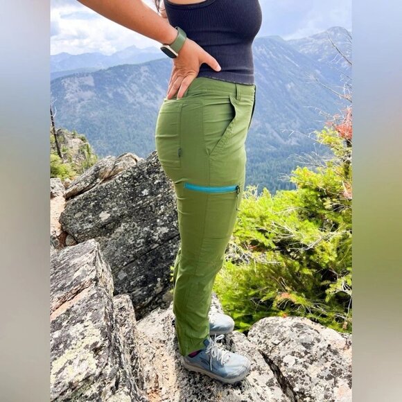 Green REI Co-op Trailmade Pants, Size 8 - Picture 2 of 9